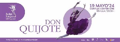 Cartel de Don Quijote en el Cartuja Center de Sevilla 2024
