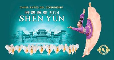 Cartel del espectáculo de danza tradicional china Shen Yun 2024