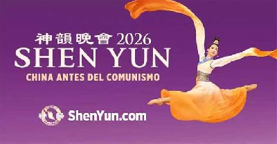 Cartel del espectáculo de danza tradicional china Shen Yun 2026