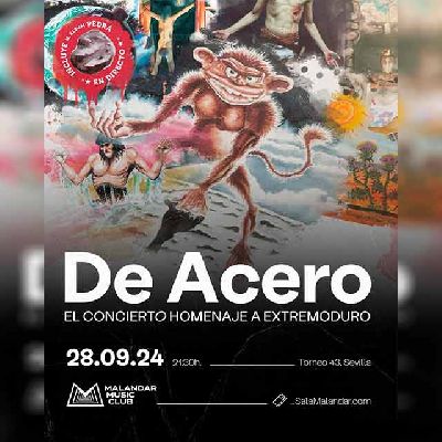 Cartel del concierto de De Acero en Malandar Sevilla 2024