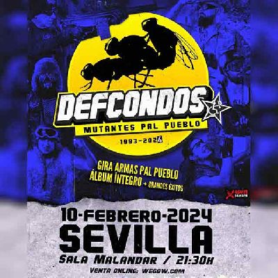 Cartel del concierto de Def Con Dos en Malandar Sevilla 2024