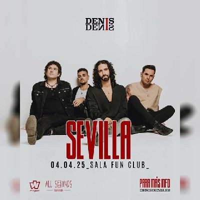 Cartel del concierto de DenisDenis en FunClub Sevilla 2025