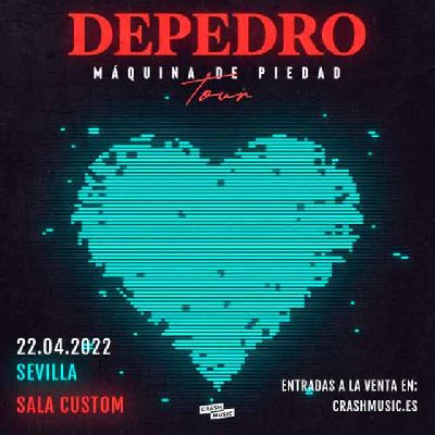 Cartel del concierto de Depedro en Custom Sevilla 2022