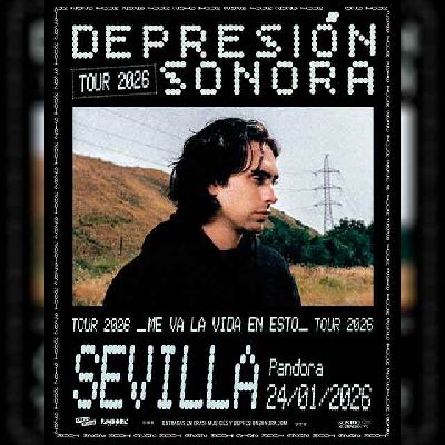 Cartel del concierto de Depresión Sonora en Pandora Sevilla 2026