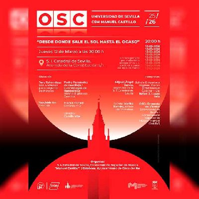 Cartel del concierto Desde donde sale el sol hasta el ocaso en la Catedral de Sevilla 2026
