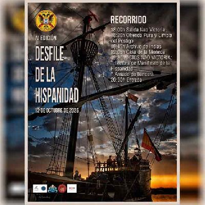 Cartel del Desfile de la Hispanidad en Sevilla 2026