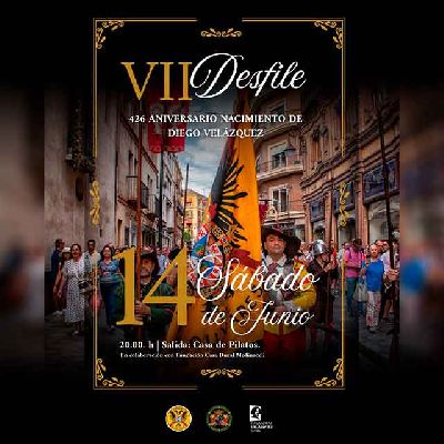 Cartel del Desfile por el aniversario del nacimiento de Velázquez en Sevilla 2025