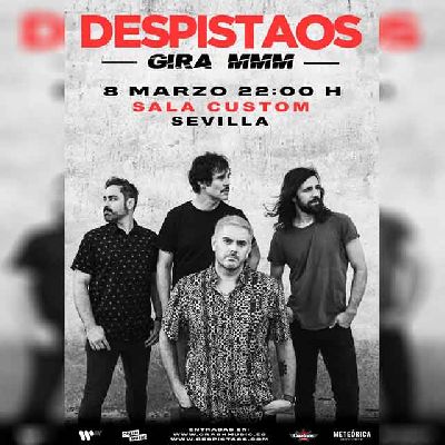 Cartel del concierto de Despistaos en Custom Sevilla 2025