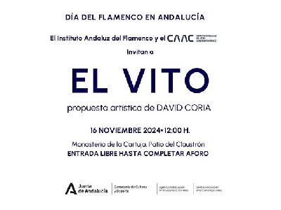 Cartel del Día del flamenco en Andalucía 2024 en el CAAC de Sevilla