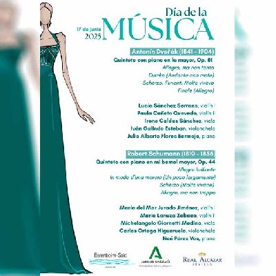Cartel del Día de la música en el Alcázar de Sevilla 2025