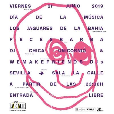Cartel del concierto de Día de la música en sala La Calle Sevilla 2019