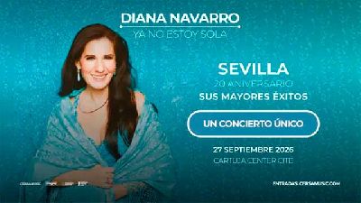 Cartel de Diana Navarro en el Cartuja Center de Sevilla 2026