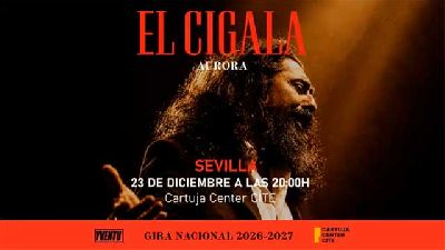 Cartel del concierto de Diego El Cigala en el Cartuja Center de Sevilla 2026