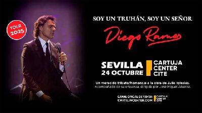 Cartel del concierto de Diego Ramos en el Cartuja Center de Sevilla 2025