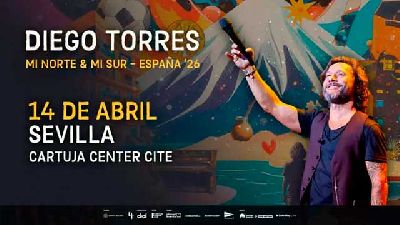 Cartel del concierto de Diego Torres en el Cartuja Center de Sevilla 2026