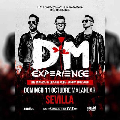 Cartel del concierto de DM Experience en Malandar Sevilla 2026