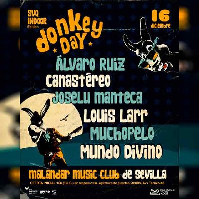 Cartel del concierto de Donkey Day Fest en Malandar Sevilla 2022