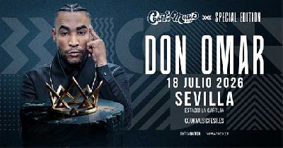 Cartel del concierto de Don Omar en Sevilla 2026