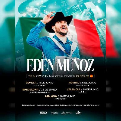 Cartel de la gira Como en los viejos tiempos 2026 de Eden Muñoz