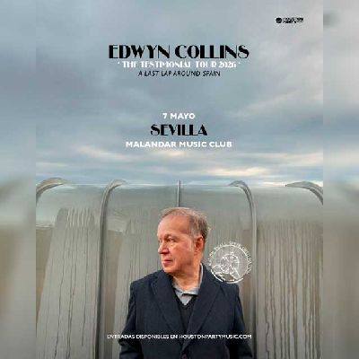 Cartel del concierto Edwyn Collins en Malandar Sevilla 2026