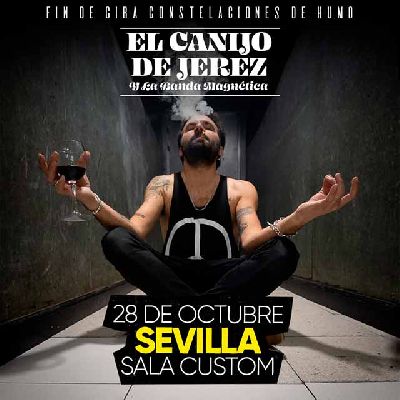 Cartel del concierto de El Canijo de Jerez en Custom Sevilla 2022