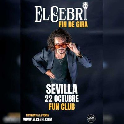 Cartel del concierto de El Cebri en FunClub Sevilla 2026