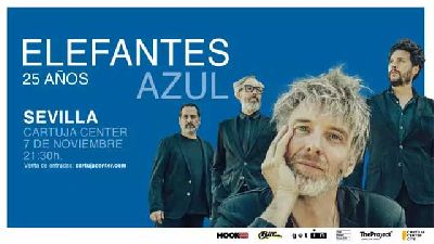 Cartel del concierto de Elefantes en el Cartuja Center de Sevilla 2025