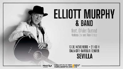 Cartel de Elliott Murphy en el Cartuja Center de Sevilla 2026