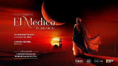 Cartel de El médico (el musical) en el Cartuja Center de Sevilla 2021-2022