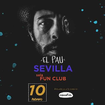 Cartel del concierto de El Pau en FunClub Sevilla 2023