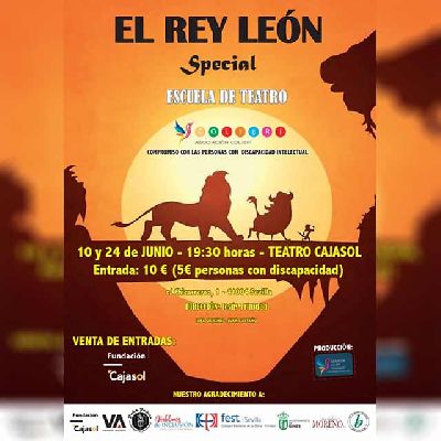 Cartel del El rey león special en Cajasol Sevilla 2024