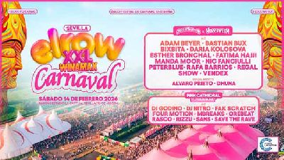 Cartel de elrow Sevilla XXL 2026