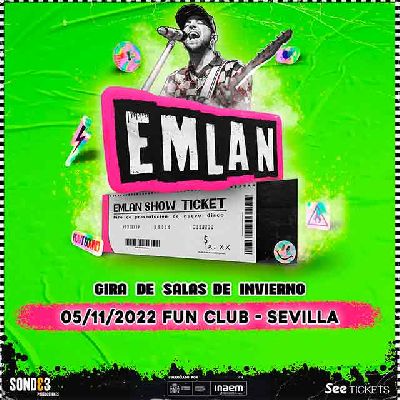 Cartel del concierto de Emlan en FunClub Sevilla 2022