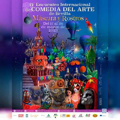 Cartel del IV Encuentro Internacional de Comedia del Arte de Sevilla 2023