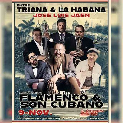 Cartel del concierto de Entre Triana y La Habana en Malandar Sevilla 2025