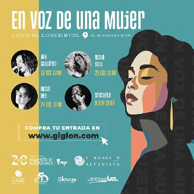 Cartel de los conciertos En voz de una mujer en la Fundación Madariaga Sevilla 2023