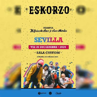 Cartel del concierto de Eskorzo en Custom Sevilla 2024