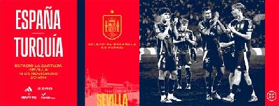 Cartel del partido de España contra Turquía en Sevilla 2025