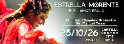 Cartel del concierto de Estrella Morente en el Cartuja Center de Sevilla 2026