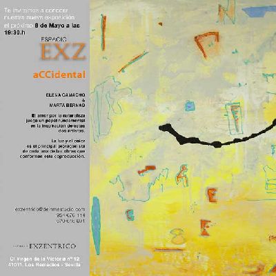 Cartel de la exposición Accidental en el Espacio EXZéntrico de Sevilla 2024
