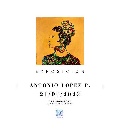 Cartel de la exposición de Antonio López P en Mariscal Sevilla 2023