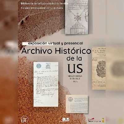 Cartel de la exposición Documentos del Archivo Histórico de la Universidad de Sevilla