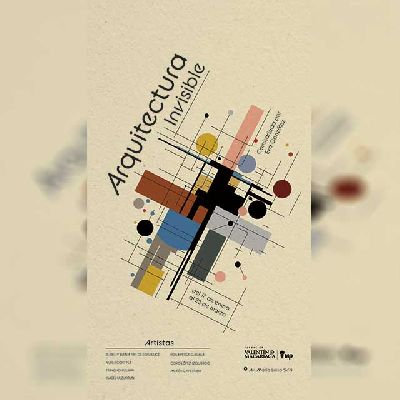 Cartel de la exposición Arquitectura invisible en la Fundación Madariaga Sevilla 2025