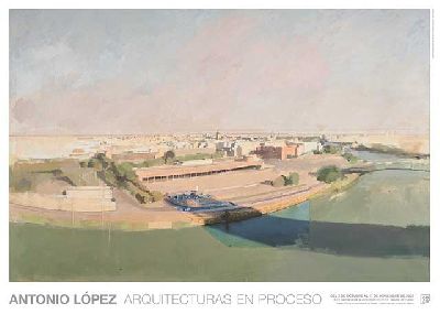 Cartel de la exposición Arquitecturas en proceso en el Colegio de Arquitectos de Sevilla 2023