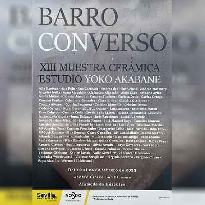 Cartel de la exposición Barro conVerso en la Casa de las Sirenas de Sevilla 2023