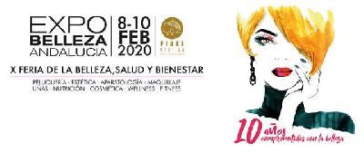 Cartel de Expobelleza Andalucía en Fibes Sevilla 2020