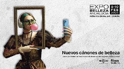 Cartel de Expobelleza Andalucía en Fibes Sevilla 2025