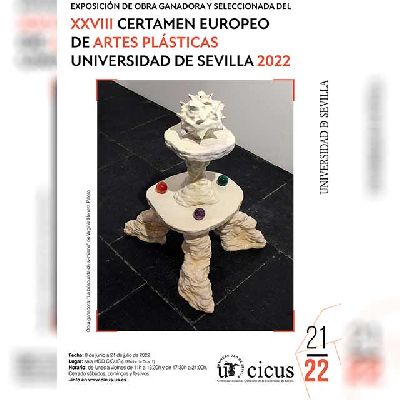 Cartel de la exposición del XXVIII Certamen Europeo de Artes Plásticas Universidad de Sevilla
