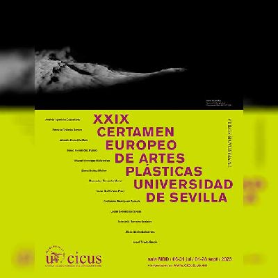 Cartel de la exposición del XXIX Certamen Europeo de Artes Plásticas Universidad de Sevilla