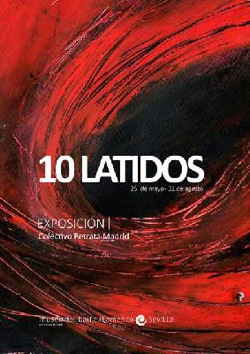 Cartel de la exposición Diez latidos en el Museo Flamenco Cristina Hoyos de Sevilla
